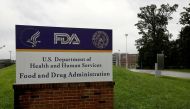 Signage is seen outside of the Food and Drug Administration (FDA) headquarters in White Oak, Maryland, US, on August 29, 2020.  File Photo / Reuters
