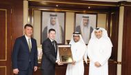 Qatargas and Shell officials during the award presentation. 