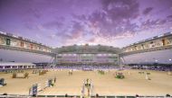 A file photo of a general view of the Longines Arena at Al Shaqab.