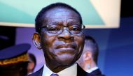 File photo: Equatorial Guinea President Teodoro Obiang Nguema Mbasogo attends a plenary session of the Paris Peace Forum, France November 12, 2019. Ludovic Marin/Pool via Reuters
