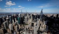 The north view of the Manhattan skyline is seen from the 86th floor observation deck of the Empire State Building in midtown Manhattan, as the iconic tower prepares to open to more tenants and visitors following the outbreak of the coronavirus disease (COVID-19) in New York City, New York, on June 24, 2020. File Photo / Reuters
