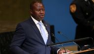 Burkina Faso's President Paul Henri Sandaogo Damiba attends the 77th United Nations General Assembly at UN headquarters in New York, US, on September 23, 2022. (REUTERS/Caitlin Ochs)