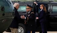 US President Joe Biden is greeted as he walks from Marine One upon arrival from Washington in New Castle, Delaware, on September 24, 2022. REUTERS/Joshua Roberts