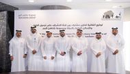 Officials at the agreement signing event.
