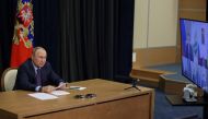 Russian President Vladimir Putin chairs a meeting on agriculture issues via video link in Sochi, Russia, on September 27, 2022. Sputnik/Gavriil Grigorov/Pool via REUTERS 