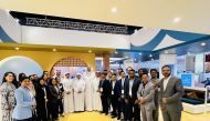 Ambassador of the State of Qatar to India H E Mohammed Khater Al Khater with other officials at OTM Mumbai 2022.