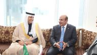 Minister of Transport H E Jassim Saif Ahmed Al Sulaiti meeting with Minister of Transport and Logistic Services of the brotherly Kingdom of Saudi Arabia H E Eng. Saleh bin Nasser Al Jasser.