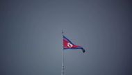 A North Korean flag flutters at the propaganda village of Gijungdong in North Korea, in this picture taken near the truce village of Panmunjom inside the demilitarized zone (DMZ) separating the two Koreas, South Korea, on July 19, 2022. File Photo / Reuters
