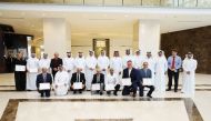 Qatargas’ officials with members of its COVID-19 Taskforce, during the recognition day ceremony, recently. 
