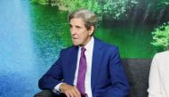 US Special Presidential Envoy for Climate John Kerry speaks during an informal ministerial meeting ahead of the COP27 climate summit, in Kinshasa, Democratic Republic of Congo, October 3, 2022. (REUTERS/Justin Makangara)
