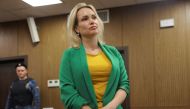 Former Russian state TV employee Marina Ovsyannikova, who staged an anti-war protest on live state television and was later charged with public activity aimed at discrediting the Russian army amid Ukraine-Russia conflict, attends a court hearing in Moscow, Russia, on July 28, 2022. File Photo / Reuters
