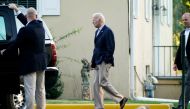US President Joe Biden leaves St Joseph on the Brandywine Catholic Church after attending Mass in Wilmington, Delaware, US, October 8, 2022. (REUTERS/Elizabeth Frantz)