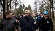 Lawyers and family members of victims on the day of the trial of Air France and Airbus on charges of involuntary manslaughter over the 2009 crash of flight AF447 from Rio de Janeiro to Paris, in Paris, France, October 10, 2022. (REUTERS/Gonzalo Fuentes)