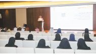 An official of Ministry of Commerce and Industry speaking during the Spreading Awareness of Harmful Practices in International Trade workshop.
