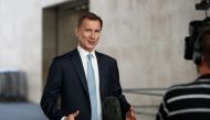 Jeremy Hunt, Conservative party leadership candidate speaks during an interview, in London, Britain, July 10, 2022. REUTERS/Peter Nicholls/File Photo
