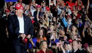 Former US President Donald Trump holds a rally in Robstown, Texas, US, on October 22, 2022. REUTERS/Go Nakamura 