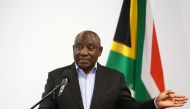 South Africa's President, Cyril Ramaphosa, speaks during the launch of the new Sandvik Khomanani manufacturing site at Khomanani in Kempton Park, Johannesburg, South Africa, on September 9, 2022. File Photo / Reuters