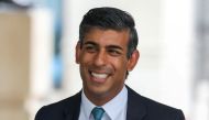 FILE PHOTO: Conservative leadership candidate Rishi Sunak arrives at Broadcasting House ahead of his appearance on BBC's Sunday with Laura Kuenssberg show in London, Britain September 4, 2022. REUTERS/Phil Noble/File Photo