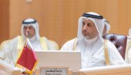 Undersecretary of the Ministry of Interior and Commander of Lekhwiya Force H E Major General Abdulaziz bin Faisal Al Thani during the meeting.
