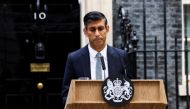 Britain's new Prime Minister Rishi Sunak stands outside Number 10 Downing Street, in London, Britain, October 25, 2022. Reuters/Henry Nicholls
 