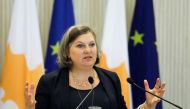 US State Department Under Secretary for Public Affairs Victoria Nuland attends a news conference at the Presidential Palace in Nicosia, Cyprus, on April 7, 2022. File Photo / Reuters