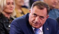 File Photo: Serb candidate for President of Republika Srpska Milorad Dodik of the Alliance of Independent Social Democrats (SNSD) attends a pre-election rally in Gradiska, Bosnia and Herzegovina, September 28, 2022. (REUTERS/Dado Ruvic)