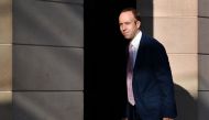 In this file photo taken on November 16, 2021 Conservative MP Matt Hancock arrives to Portcullis House in Westminster, London. - Britain's ruling Conservative party on November 1, 2022, suspended Matt Hancock, the former health minister during the coronavirus pandemic, for appearing on a reality TV show.  (Photo by JUSTIN TALLIS / AFP)