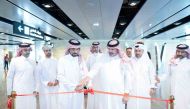 Secretary-General of NHRC Sultan bin Hassan Al Jamali (third left) inaugurating the NHRC office at HIA.