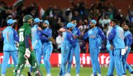 Team India celebrate their win during the ICC men's Twenty20 World Cup 2022 cricket match between India and Bangladesh on November 2, 2022 in Adelaide. Photo by Surjeet Yadav/ AFP