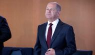German Chancellor Olaf Scholz looks on as he arrives prior to the start of the weekly cabinet meeting at the Chancellery in Berlin on November 2, 2022. (Photo by MICHELE TANTUSSI / AFP)