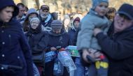 About 80 percent of the inhabitants of the Ukrainian capital were left without water supply according to the mayor, after a Russian missile attack, as Russia's invasion of Ukraine continues, in Kyiv, Ukraine October 31, 2022. (REUTERS/Gleb Garanich)