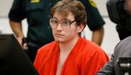 Marjory Stoneman Douglas High School shooter Nikolas Cruz sits at the defense table at the Broward County Courthouse in Fort Lauderdale on November 2, 2022. Photo by Amy Beth Bennett / Pool / AFP