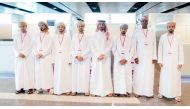 NHRC Secretary-General H E Sultan bin Hassan Al Jamali with Omani volunteers.