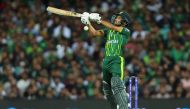 Pakistan's Mohammad Haris plays a shot during the ICC men's Twenty20 World Cup 2022 semi-final cricket match between New Zealand and Pakistan at the Sydney Cricket Ground in Sydney on November 9, 2022. Photo by David Gray / AFP
