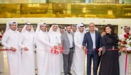 Sabah Rabiah Al Kuwari, Director PR at Ooredoo with other officials of the company at the opening.