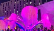 CONMEBOL — Tree of Dreams illuminates during evening. 
