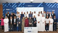 Officials and participants during the event.