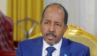 Somalia's President Hassan Sheikh Mohamud speaks during an interview inside his office at the Presidential palace in Mogadishu, Somalia, on May 28, 2022. File Photo / Reuters
