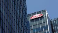 File Photo: Takeda Pharmaceutical Co's logo is seen at its new headquarters in Tokyo, Japan, July 2, 2018. (REUTERS/Kim Kyung-Hoon)
