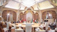 Amir H H Sheikh Tamim bin Hamad Al Thani participated with his brothers Their Majesties and Their Highnesses leaders of the Cooperation Council for the Arab States of the Gulf (GCC) and President of the People's Republic of China H E Xi Jinping in the Riyadh Gulf-China Summit for Cooperation and Development.