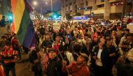 People take part in a protest demanding the closure of Congress after Peruvian leader Pedro Castillo was ousted and detained in a police prison, in Lima, Peru, on December 10, 2022. REUTERS/Sebastian Castaneda