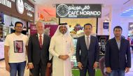 Sri Lankan Ambassador H E Mafaz Mohideen (second right), Entrepreneur and Philanthropist Farhan Al Sheikh Al Sayed in the presence of the Cafe Founder and Director Intiqab Rawoof and business community members during the inauguration of Cafe Morindo at the Gulf Mall.