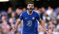 October 8, 2022 Chelsea's Armando Broja celebrates scoring their third goal REUTERS/Tony Obrien