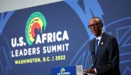 President of Rwanda Paul Kagame delivers remarks during the Space Forum at the US - Africa Leaders Summit on December 13, 2022 in Washington, DC. Kevin Dietsch/Getty Images/AFP (Photo by Kevin Dietsch / GETTY IMAGES NORTH AMERICA / Getty Images via AFP)