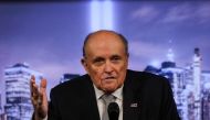 Former New York City Mayor Rudy Giuliani delivers remarks on the September 11 attacks during a news conference in New York, US, on September 9, 2022. File Photo / Reuters