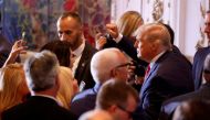 Former US President Donald Trump thrusts his fist as he greets the crowd after announcing that he will once again run for US president in the 2024 US presidential election, during an event at his Mar-a-Lago estate in Palm Beach, Florida, US on November 15, 2022. File Photo / Reuters