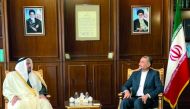 Minister of Foreign Affairs of Iran H E Hossein Amir-Abdollahian meeting with Assistant Foreign Minister for Regional Affairs H E Dr. Mohammed bin Abdulaziz bin Saleh Al Khulaifi, yesterday. 