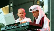 Hassan Saeed Al Shehhi performing at D’reesha Performing Arts Festival.