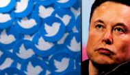 An image of Elon Musk is seen on a smartphone placed on printed Twitter logos in this picture illustration taken April 28, 2022. File Photo / Reuters