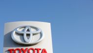 A Toyota Logo is seen at a Toyota dealership in Zaventem, Belgium, November 25, 2022. REUTERS/Johanna Geron/File Photo